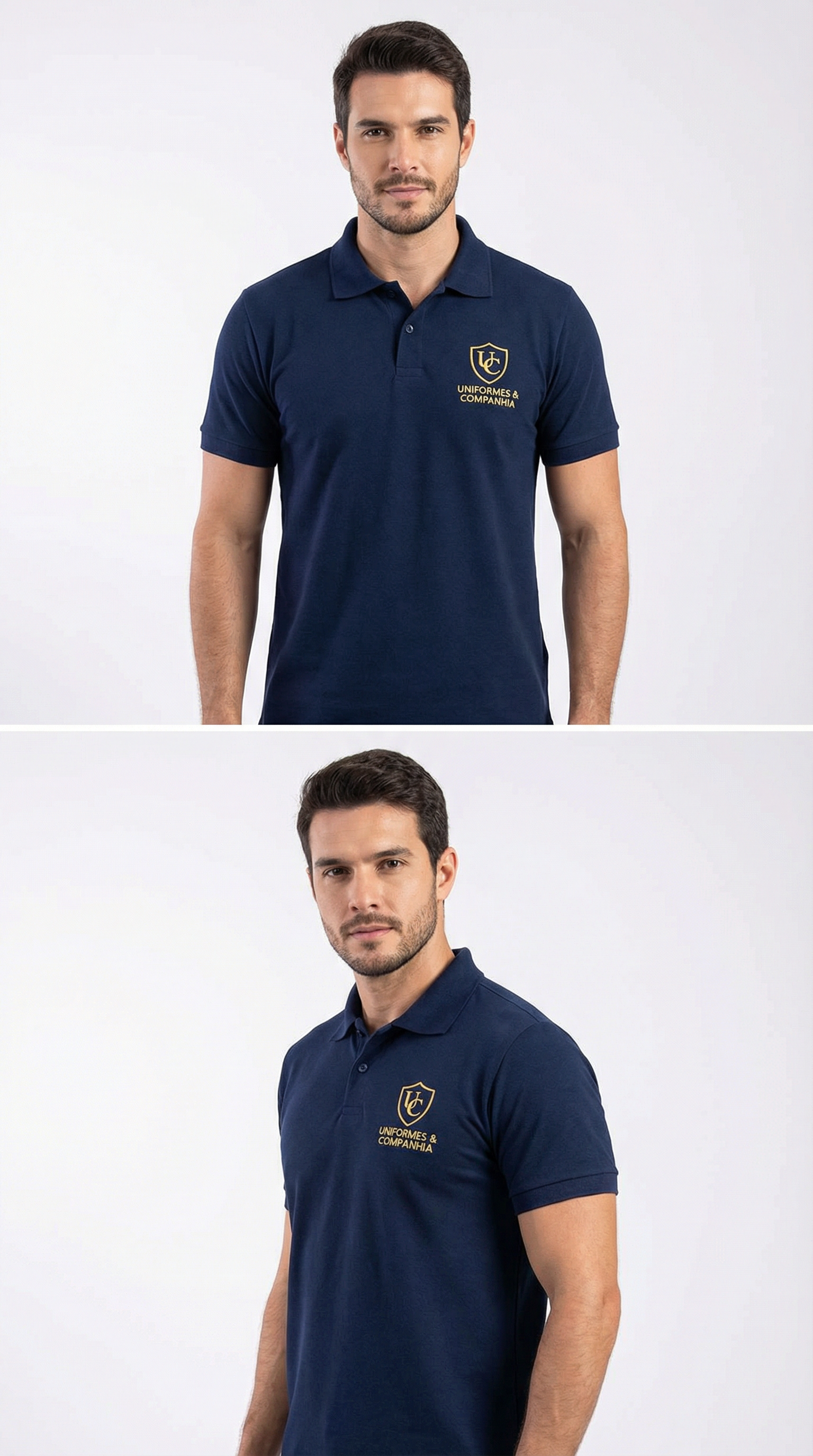 Camiseta Polo com Logo